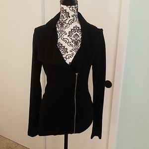 Asymmetrical work blazer